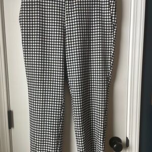 Houndstooth Pants - Black and White